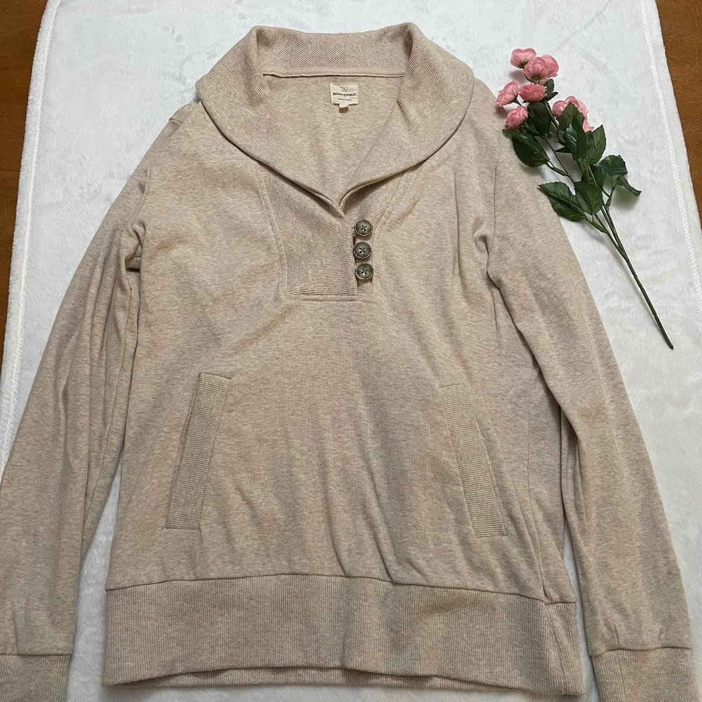 Banana Republic Beige Shawl Collar Sweater